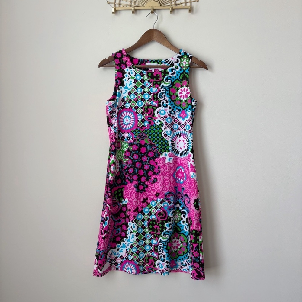 Jude Connally Vibrant Mixed Print Beth Dress Small Maximalist